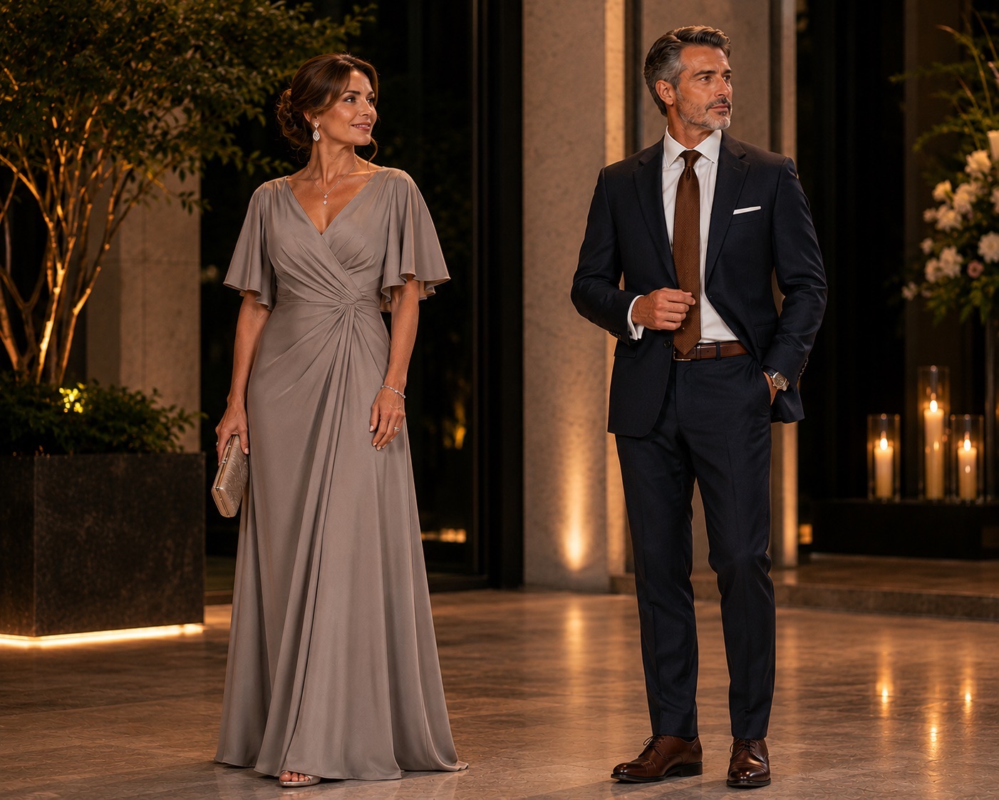 Referencia dress code formal — pareja 1
