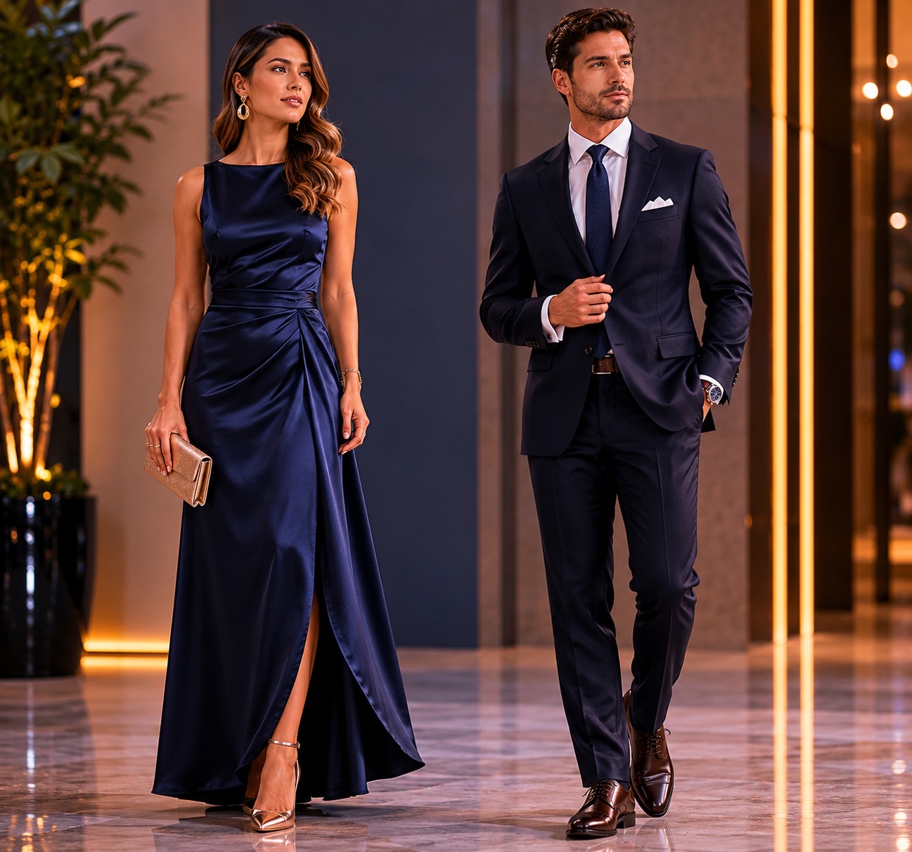 Referencia dress code formal — pareja 2
