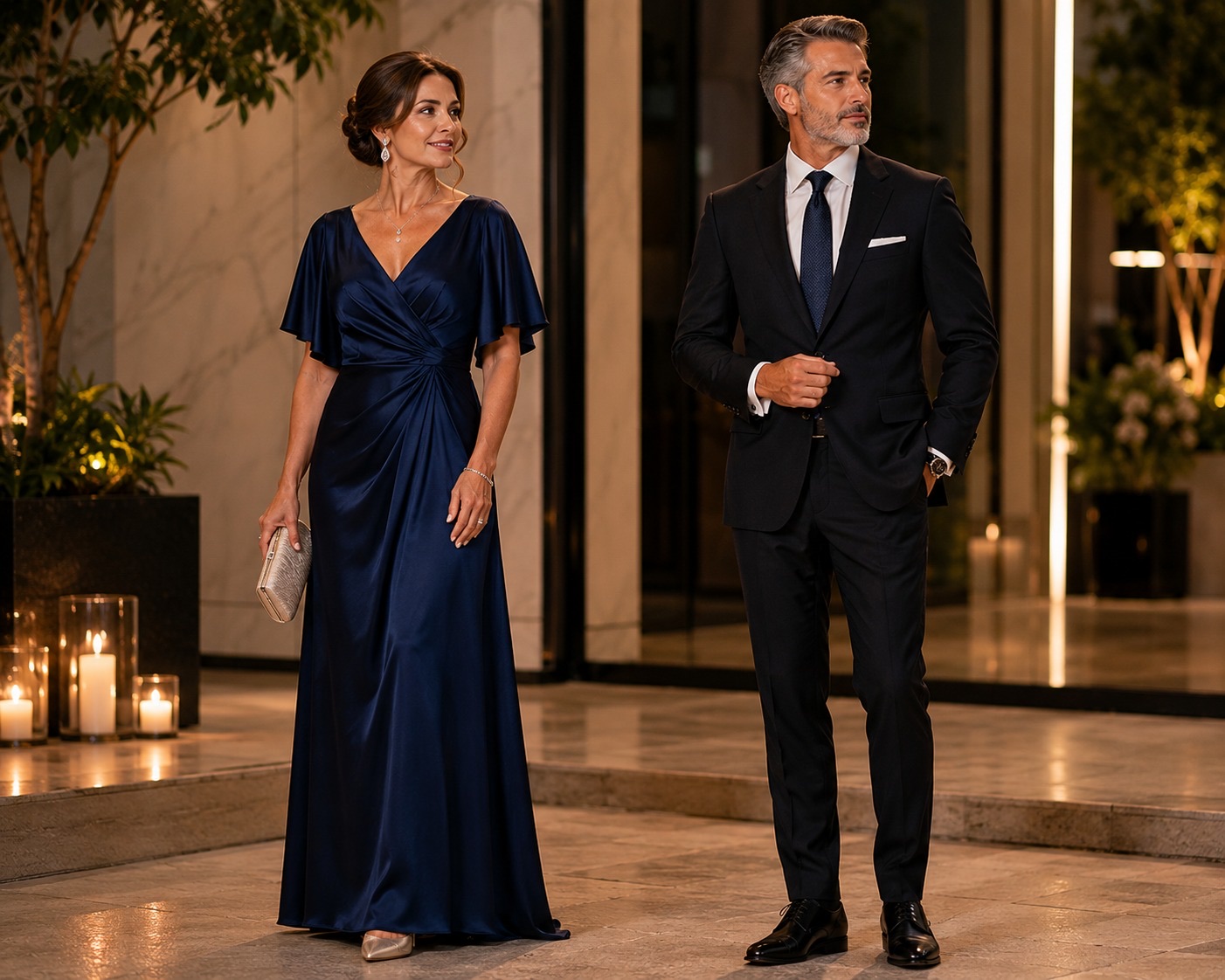 Referencia dress code formal — pareja 4