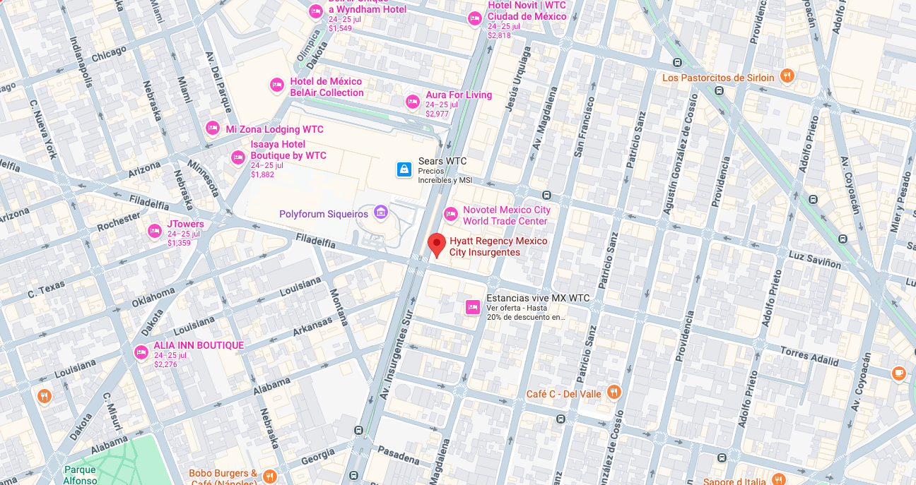 Ubicación del hotel en el mapa